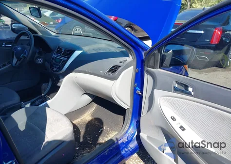 2014 Hyundai Accent Gls from USA, damaged, VIN KMHCU4AE7EU618642